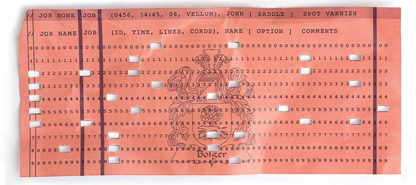 3M punch card custom workflow 1930s