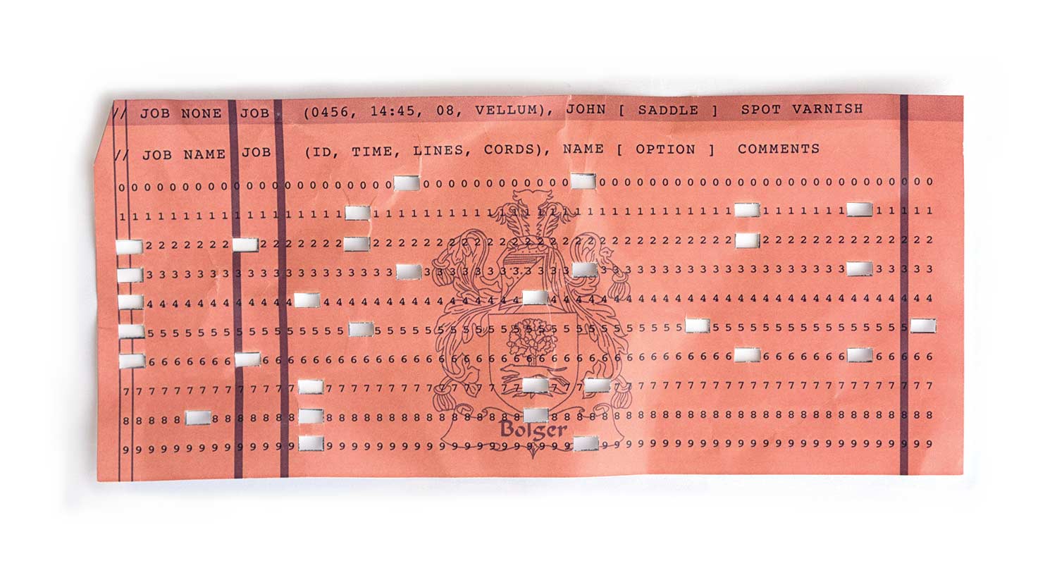 3M punch card custom workflow 1930s