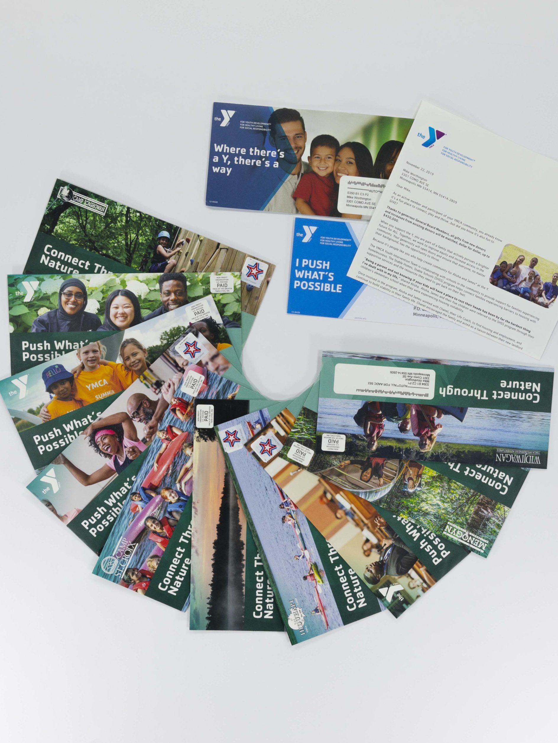 Direct mail campaign Multi-element, variable and personalized content