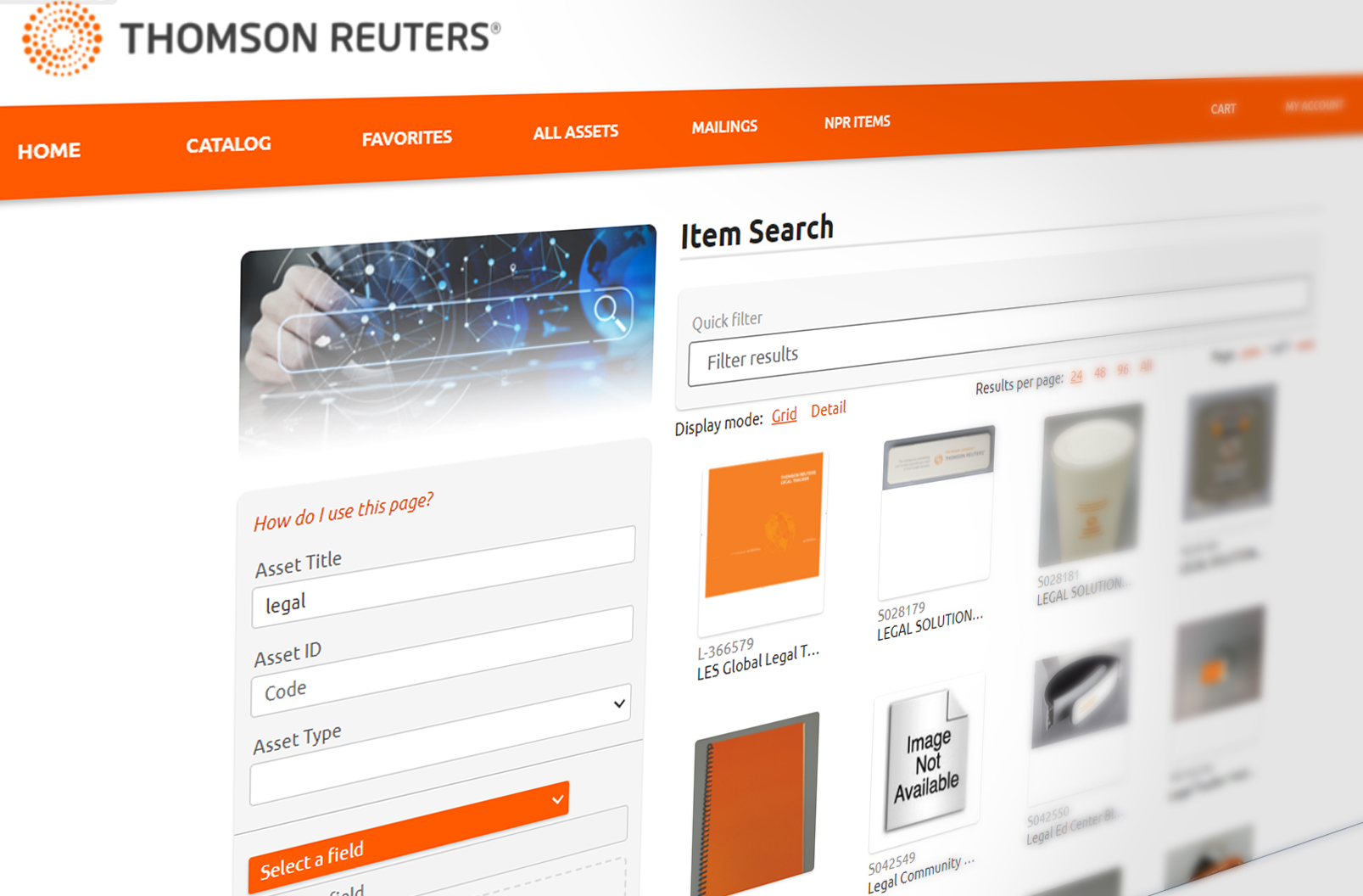 SmartQ workflow interface for thomson reuters