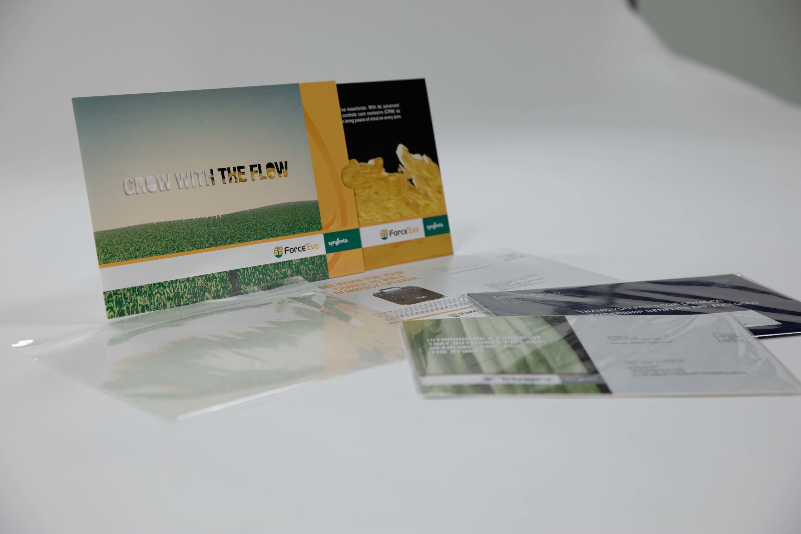 ● Syngenta grow with the flow promotional direct mail